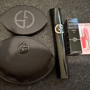 Giorgio Armani Vertigo Lift Mascara  + Armani Pocket Mirror + Prisma Glass